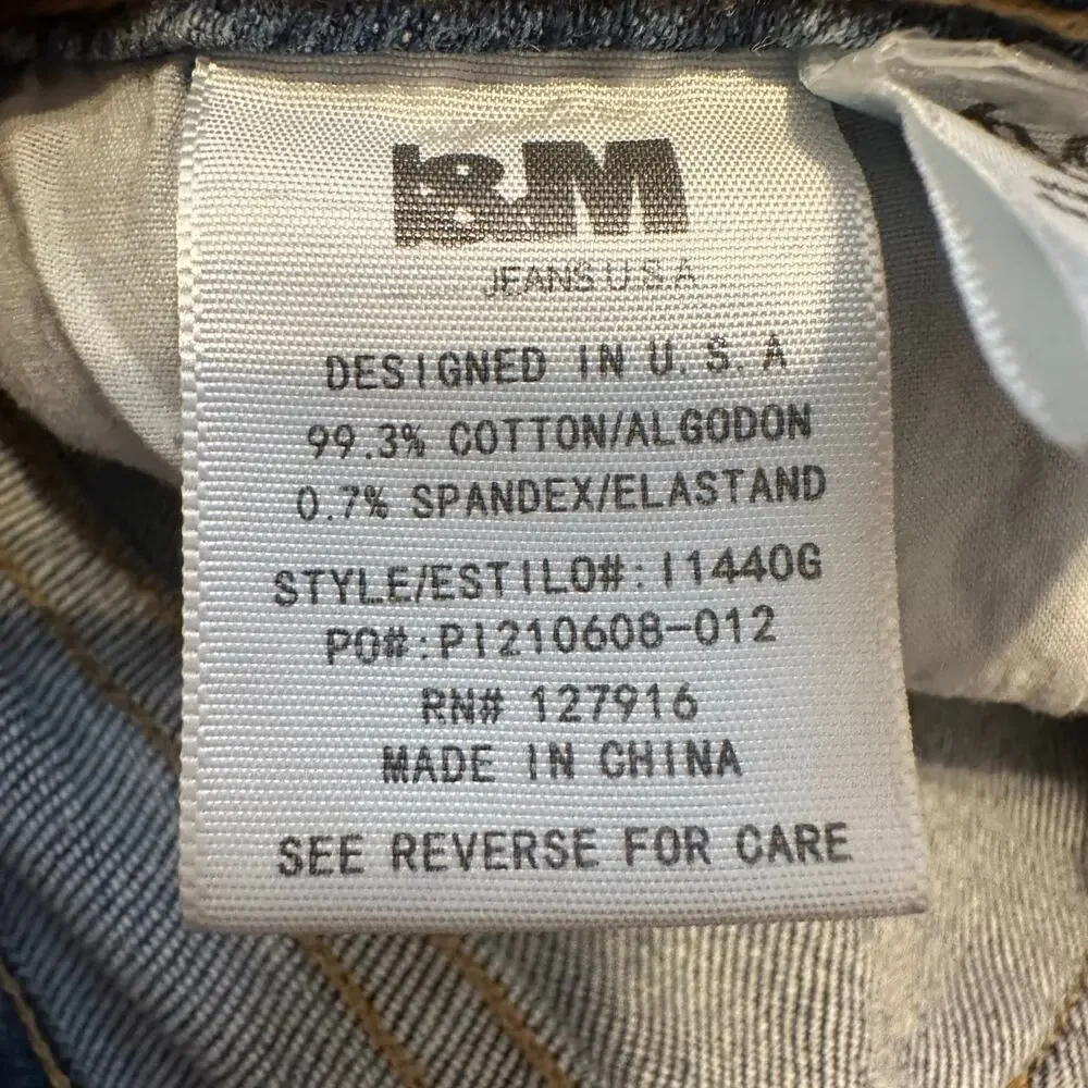 I&M JEANS Women's High-Rise Roll Up Jeans Size 3